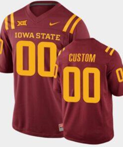Men's Iowa State Cyclones Active Player Custom Stitched Game Jersey